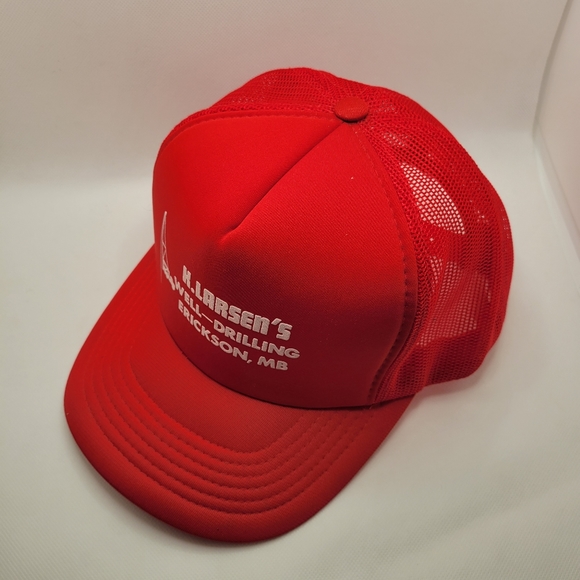 Kayjet Well Drilling Red Stacked Hat Foam Mesh Vintage Snapback Adjustable - Picture 3 of 11